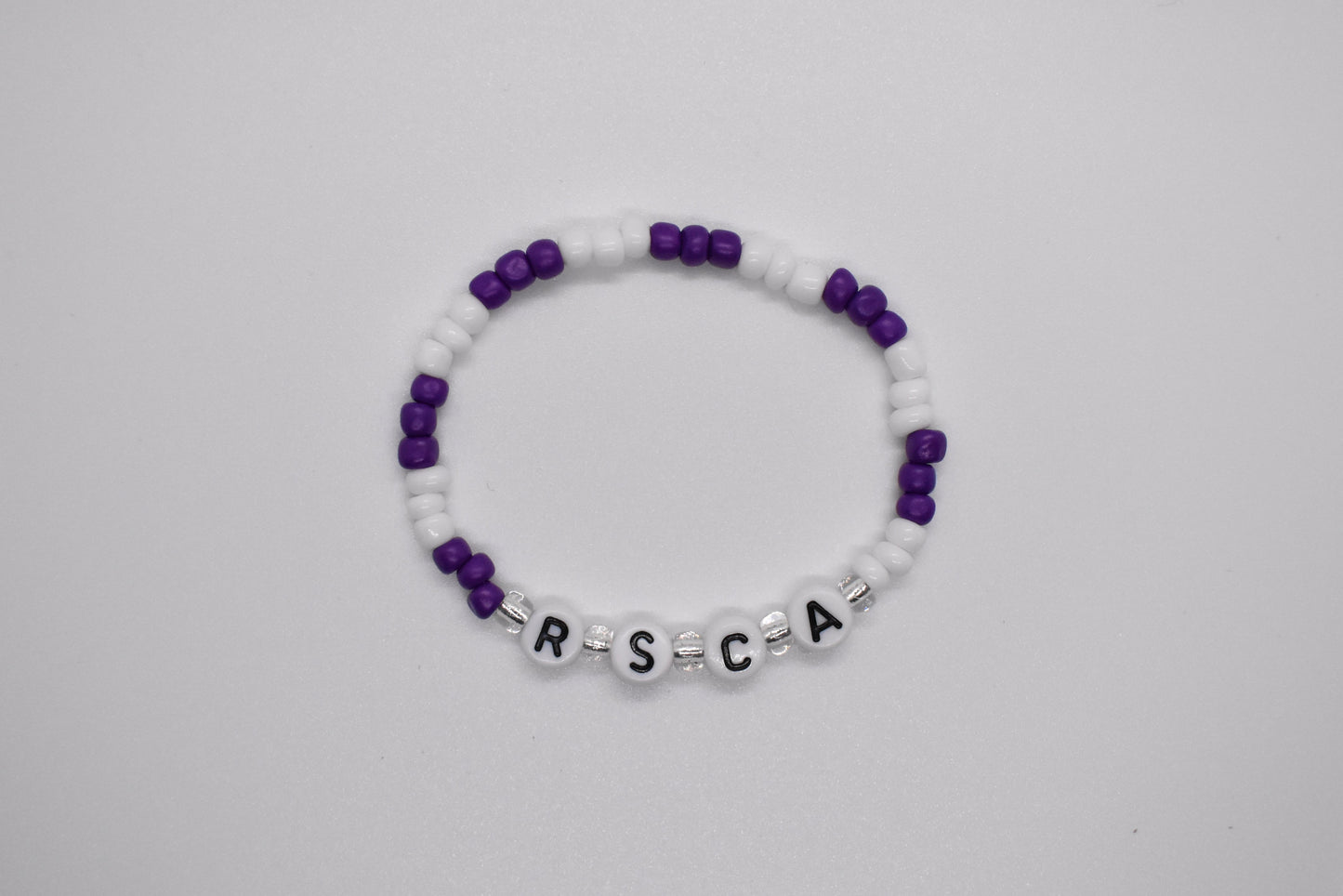 Kids voetbal armbandje voor kinderen RSCA Anderlecht paars wit Wristside United